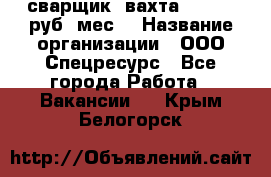 сварщик. вахта. 40 000 руб./мес. › Название организации ­ ООО Спецресурс - Все города Работа » Вакансии   . Крым,Белогорск